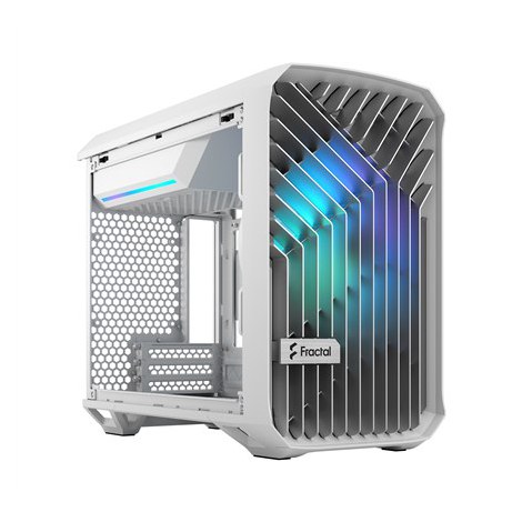 Fractal Design | Torrent Nano RGB White TG clear tint | Side window | White TG clear tint | Power supply included No | ATX - 14